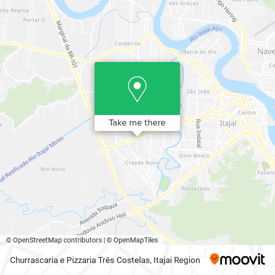 Churrascaria e Pizzaria Três Costelas map