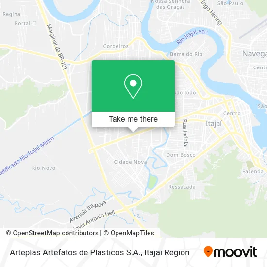 Arteplas Artefatos de Plasticos S.A. map