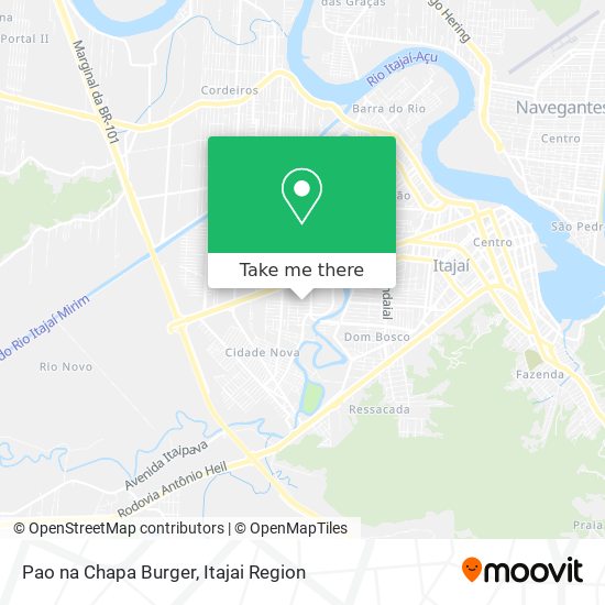 Pao na Chapa Burger map