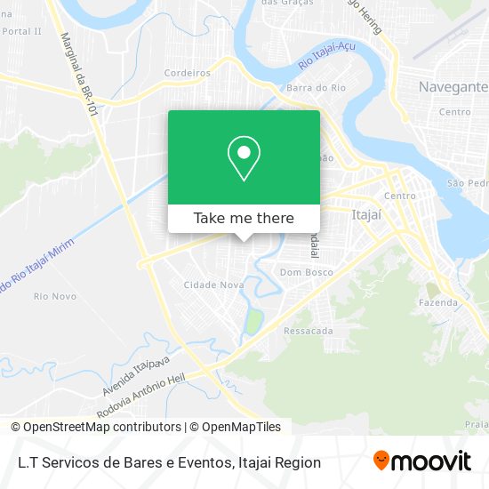 L.T Servicos de Bares e Eventos map