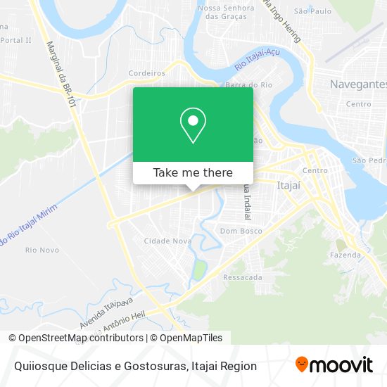 Mapa Quiiosque Delicias e Gostosuras