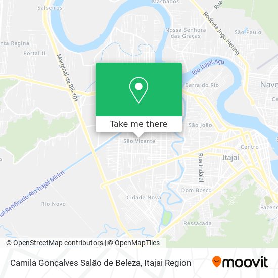 Mapa Camila Gonçalves Salão de Beleza