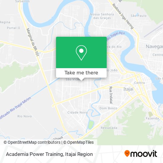 Mapa Academia Power Training