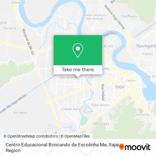 Centro Educacional Brincando de Escolinha Me map