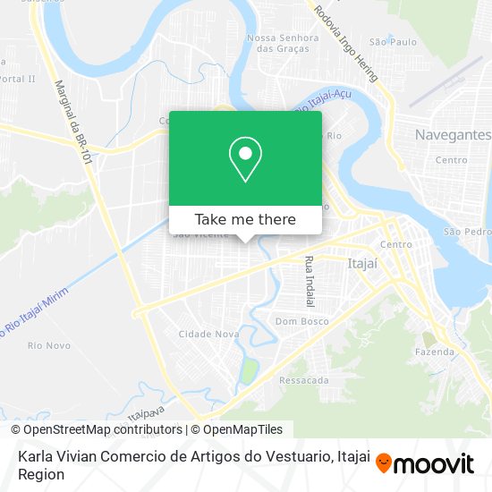 Karla Vivian Comercio de Artigos do Vestuario map