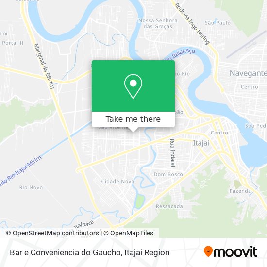 Mapa Bar e Conveniência do Gaúcho