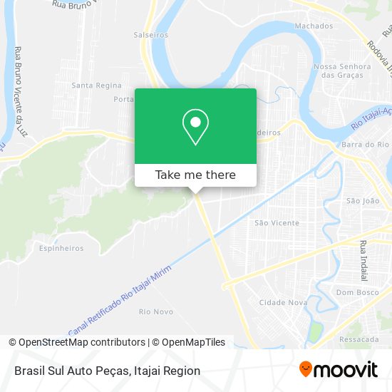 Brasil Sul Auto Peças map
