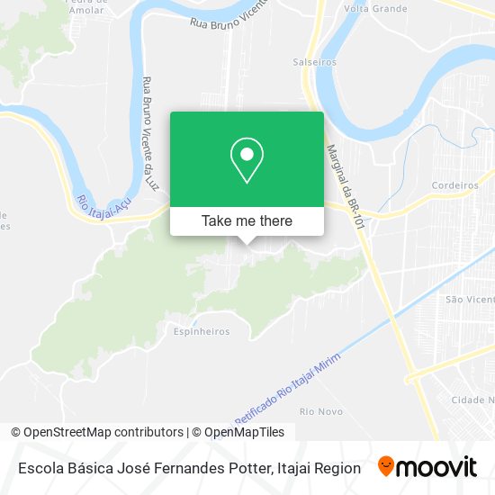 Escola Básica José Fernandes Potter map