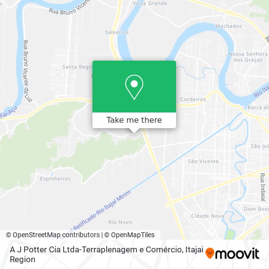 A J Potter Cia Ltda-Terraplenagem e Comércio map