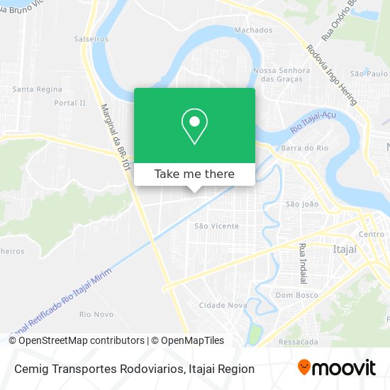 Cemig Transportes Rodoviarios map
