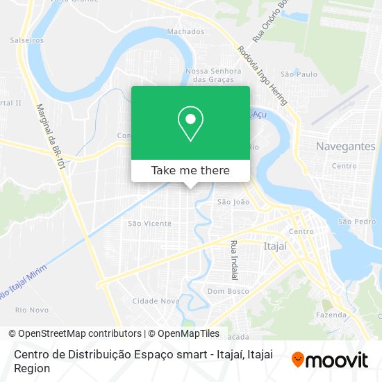 Centro de Distribuição Espaço smart - Itajaí map