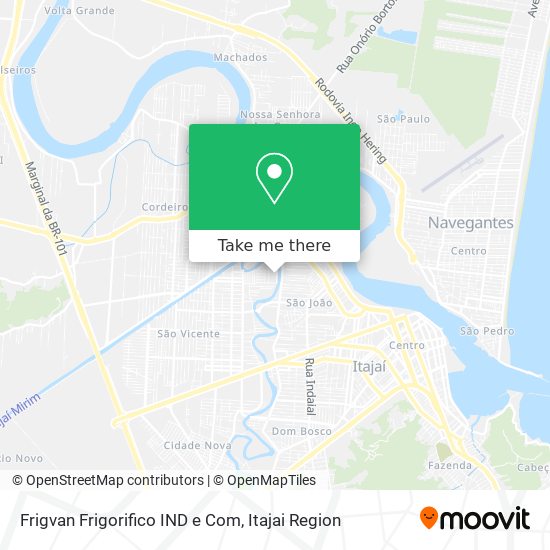 Frigvan Frigorifico IND e Com map