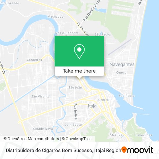 Distribuidora de Cigarros Bom Sucesso map