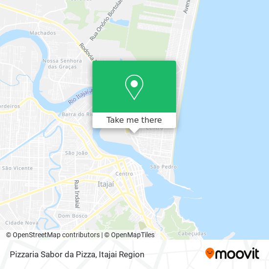 Mapa Pizzaria Sabor da Pizza
