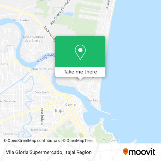 Mapa Vila Gloria Supermercado