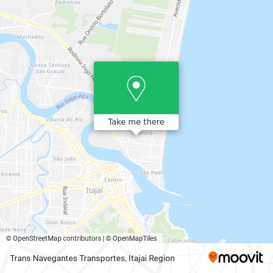 Trans Navegantes Transportes map