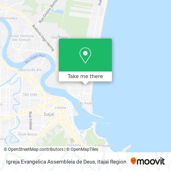 Mapa Igreja Evangelica Assembleia de Deus