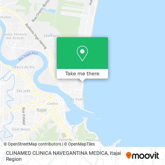 CLINAMED CLINICA NAVEGANTINA MEDICA map