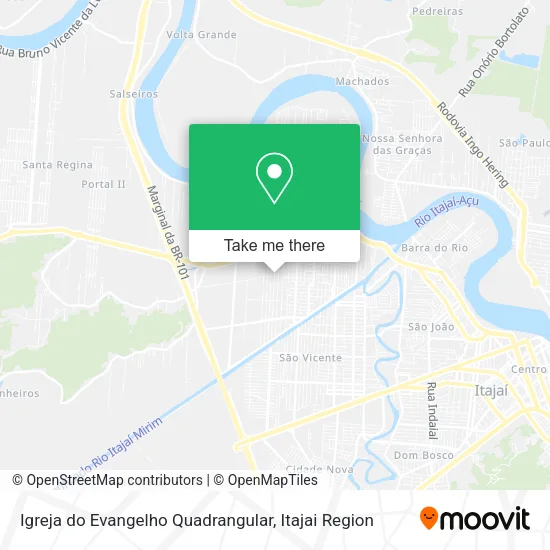Igreja do Evangelho Quadrangular map