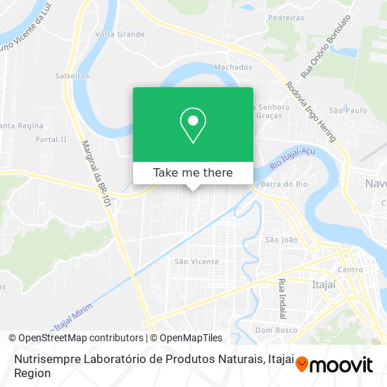 Nutrisempre Laboratório de Produtos Naturais map