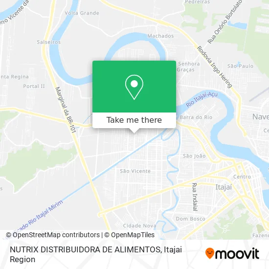 NUTRIX DISTRIBUIDORA DE ALIMENTOS map