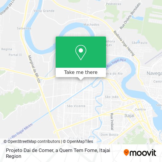 Projeto Dai de Comer, a Quem Tem Fome map