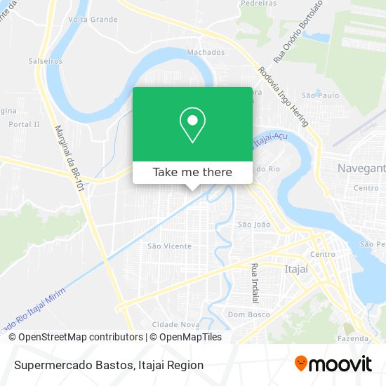 Supermercado Bastos map