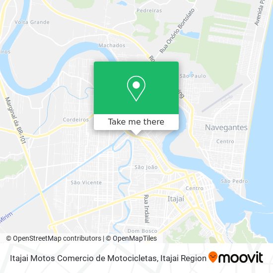 Itajai Motos Comercio de Motocicletas map