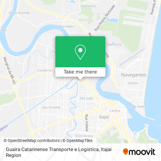 Guaira Catarinense Transporte e Logistica map
