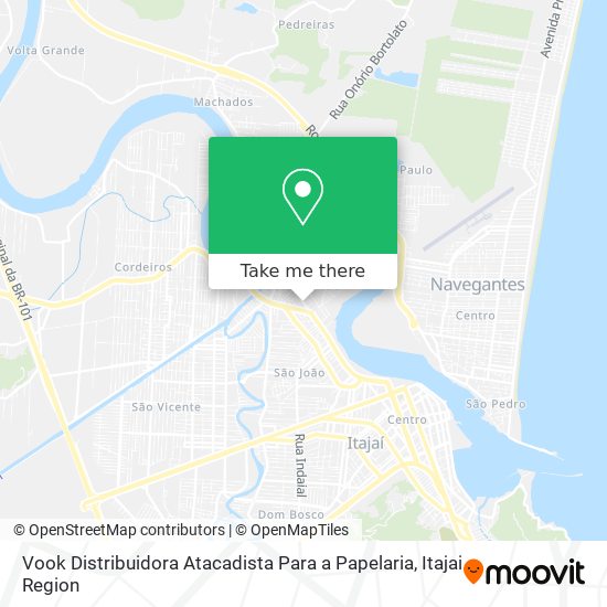 Vook Distribuidora Atacadista Para a Papelaria map