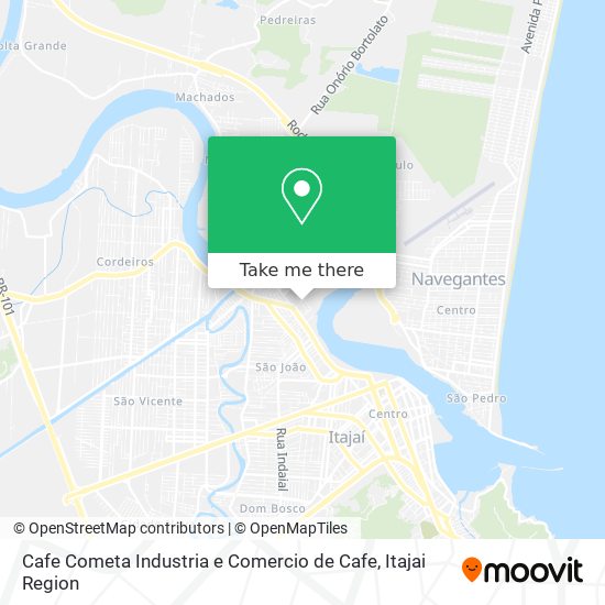 Cafe Cometa Industria e Comercio de Cafe map