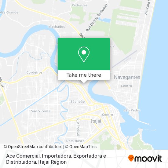 Ace Comercial, Importadora, Exportadora e Distribuidora map