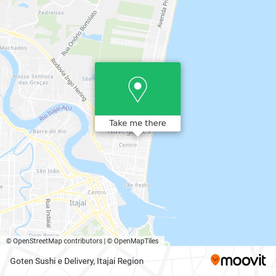 Goten Sushi e Delivery map