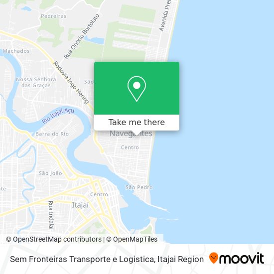 Sem Fronteiras Transporte e Logistica map