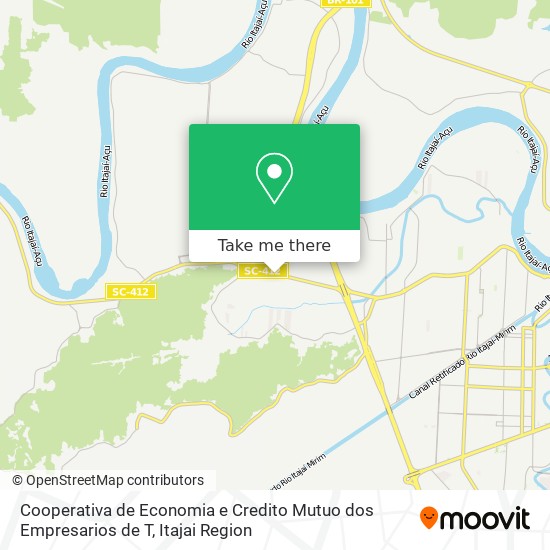 Cooperativa de Economia e Credito Mutuo dos Empresarios de T map