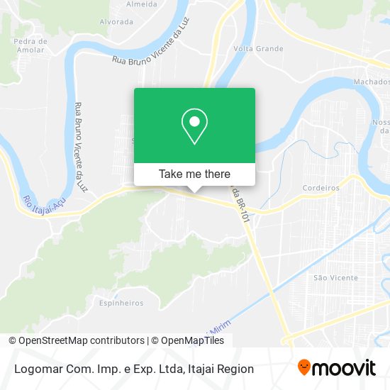 Logomar Com. Imp. e Exp. Ltda map