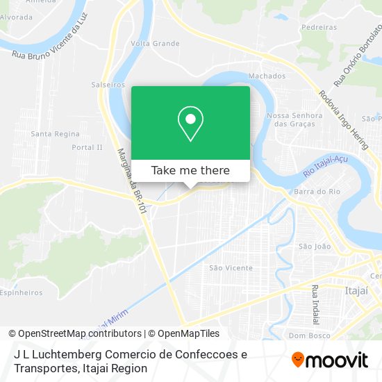J L Luchtemberg Comercio de Confeccoes e Transportes map