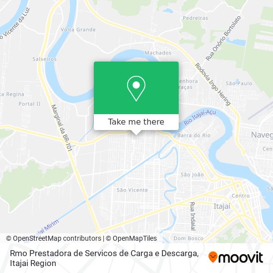 Mapa Rmo Prestadora de Servicos de Carga e Descarga