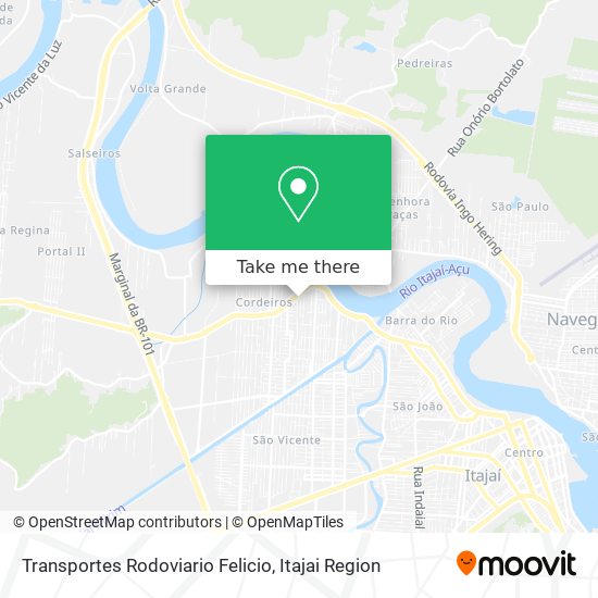Mapa Transportes Rodoviario Felicio