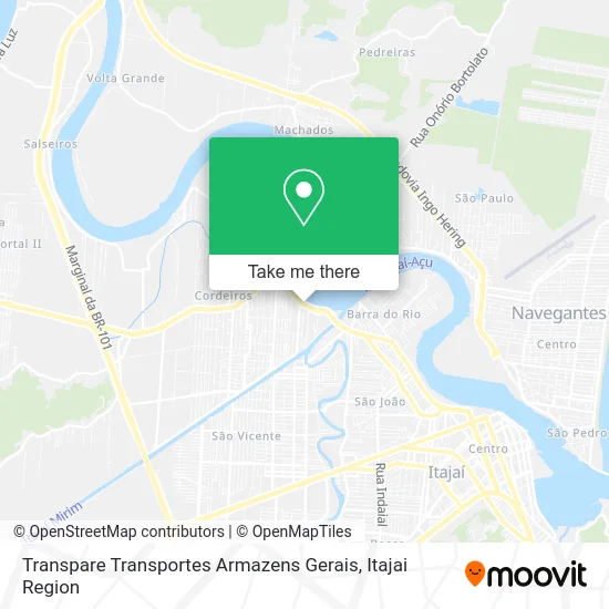 Transpare Transportes Armazens Gerais map