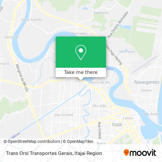 Trans Orsi Transportes Gerais map