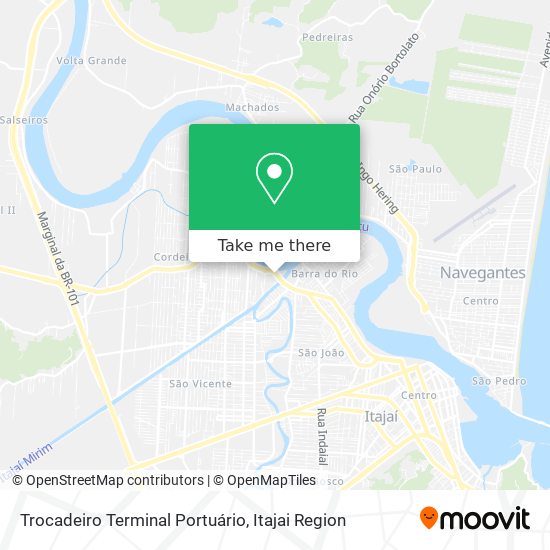 Mapa Trocadeiro Terminal Portuário