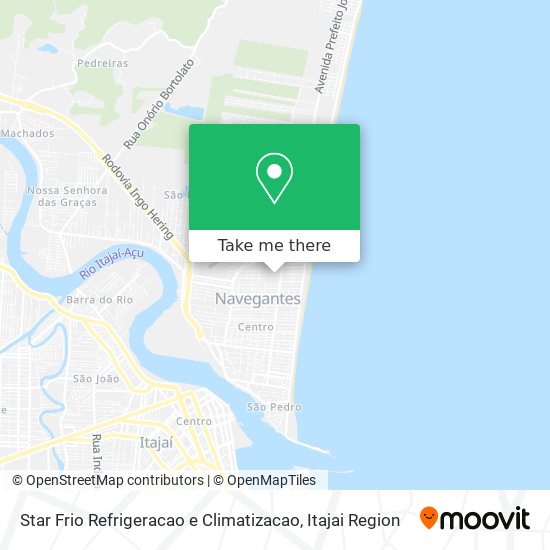 Star Frio Refrigeracao e Climatizacao map