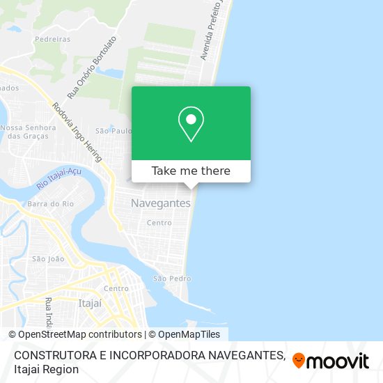 CONSTRUTORA E INCORPORADORA NAVEGANTES map