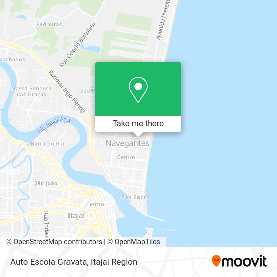 Auto Escola Gravata map