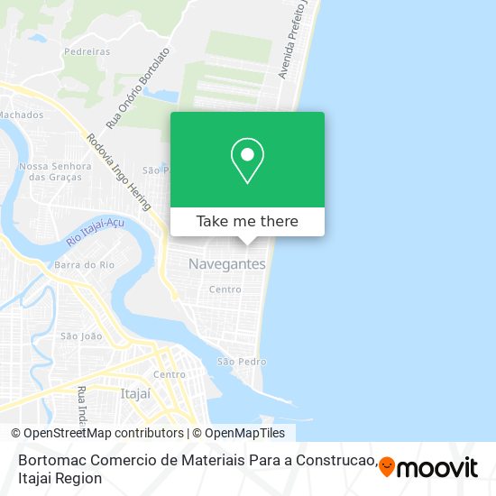 Bortomac Comercio de Materiais Para a Construcao map