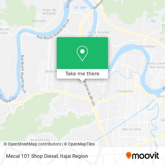 Mecal 101 Shop Diesel map