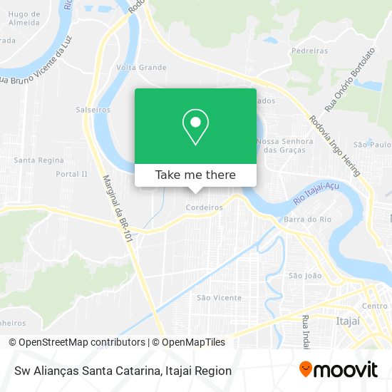 Sw Alianças Santa Catarina map