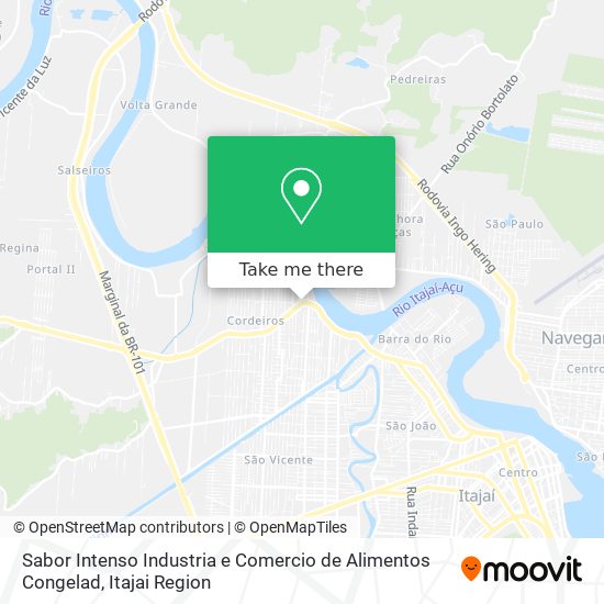 Sabor Intenso Industria e Comercio de Alimentos Congelad map