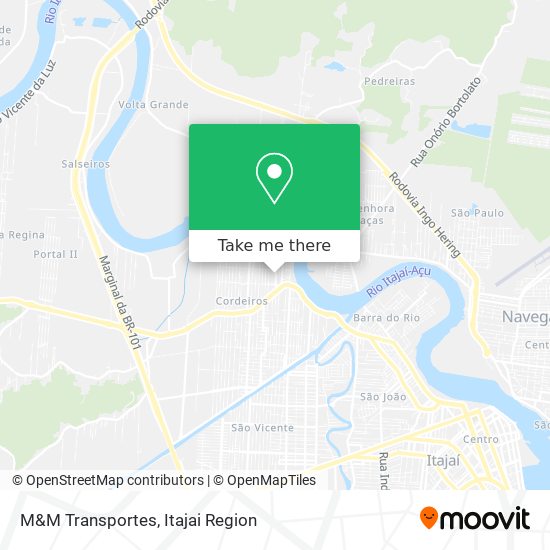 M&M Transportes map